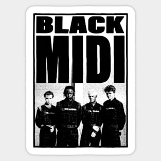 BLACK MIDI ART Sticker